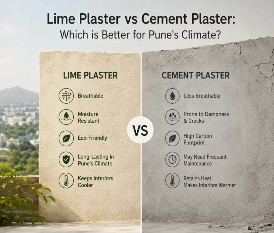 Lime Plaster vs Cement Plaster: Which is Better for Pune's Climate?