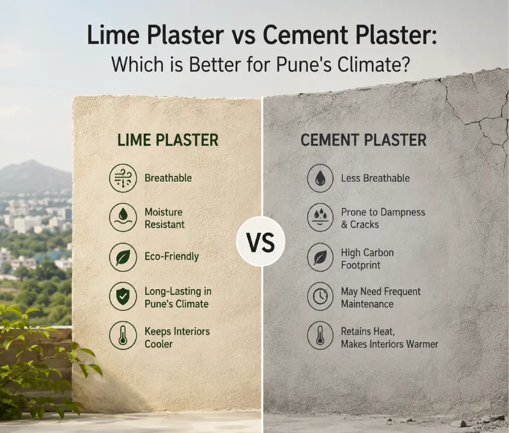 Lime Plaster vs Cement Plaster: Which is Better for Pune's Climate?
