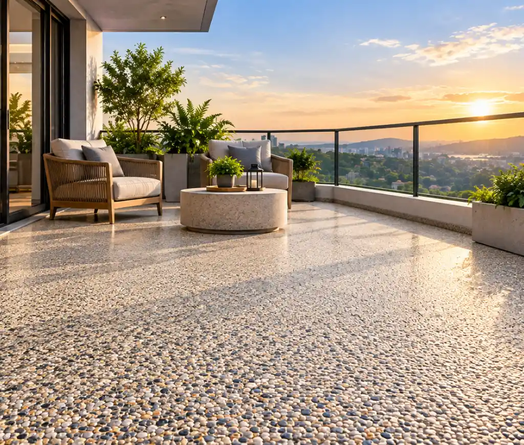 Pebblecrete Flooring for Balconies and Terraces: A Practical Guide