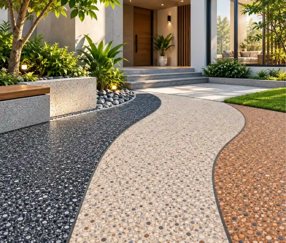 stonecrete flooring colors and finishes